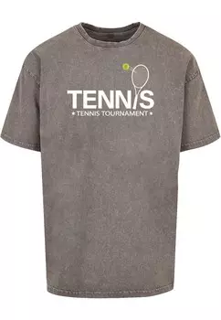 Футболка Merchcode TENNIS RACKET, серый