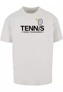 Футболка Merchcode TENNIS RACKET, светло-серый