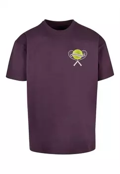 Футболка Merchcode TENNIS TOURNAMENT, цвет Aubergine