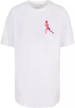 Футболка Merchcode TENNIS WOMAN SILHOUETTE, белый