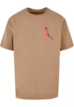 Футболка Merchcode TENNIS WOMAN SILHOUETTE, бежевый
