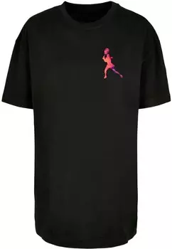 Футболка Merchcode TENNIS WOMAN SILHOUETTE, черный