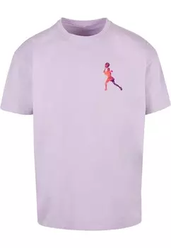Футболка Merchcode Tennis Woman Silhouette, цвет Orchid/Light purple/Dark purple