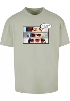 Футболка Merchcode THINKING COMIC, цвет Pastel Green