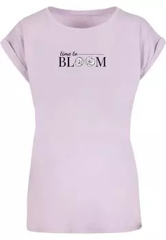 Футболка Merchcode TIME TO BLOOM, цвет Pastel Purple