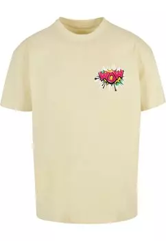 Футболка Merchcode WOW COMIC, светло-желтого