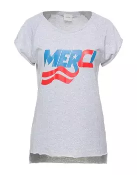 Футболка ..,Merci, светло-серый