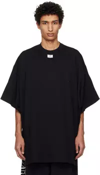 Футболка Merged Double Oversize VETEMENTS, черный