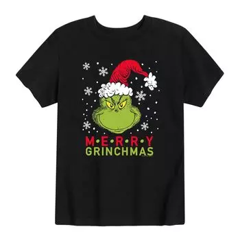Футболка Merry Grinchmas для мальчиков 8–20 лет с доктором Сьюзом Licensed Character