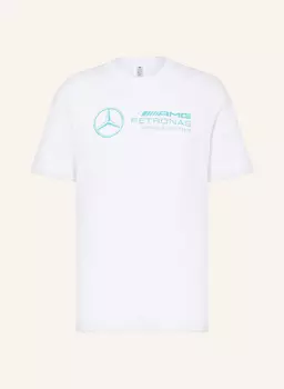 Футболка мерседес - amg petronas формула один команда днк графика Adidas, белый
