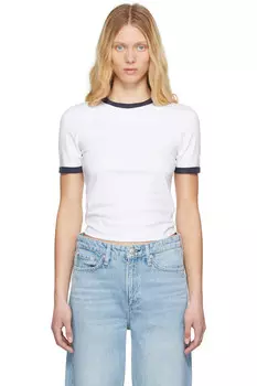 Футболка Mia Ringer Rag & Bone, белый