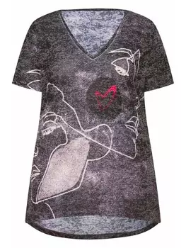 Футболка MIAMODA, цвет anthrazit melange