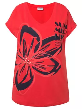 Футболка MIAMODA, цвет hibiskusrot