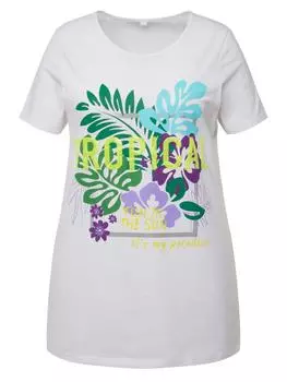 Футболка MIAMODA, цвет schneewei