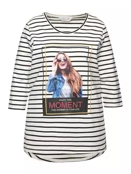 Футболка MIAMODA, цвет schneewei