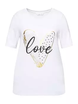 Футболка MIAMODA, цвет schneewei