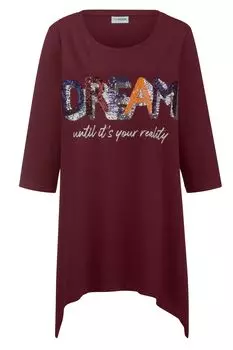 Футболка MIAMODA Long, цвет beere
