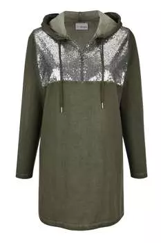 Футболка MIAMODA Long, хаки