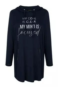 Футболка MIAMODA Long, темно-синий