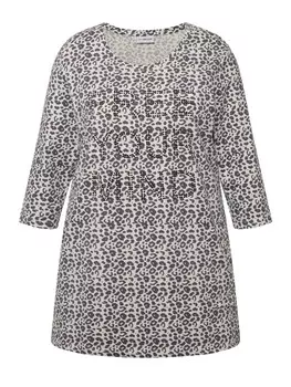 Футболка MIAMODA Longshirt, черный