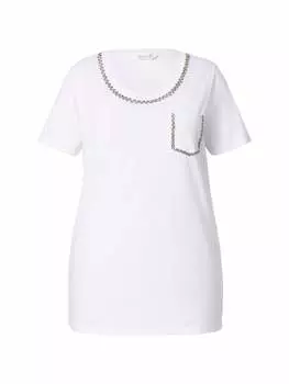 Футболка MIAMODA Shirt, цвет schneewei