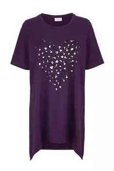 Футболка MIAMODA Shirt, фиолетовый