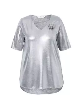 Футболка MIAMODA Shirt, серебряный