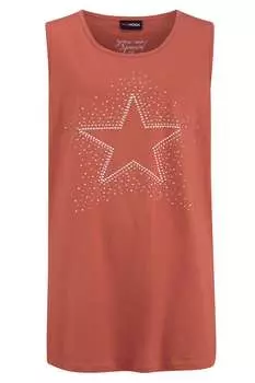 Футболка MIAMODA Strick Top, терракота