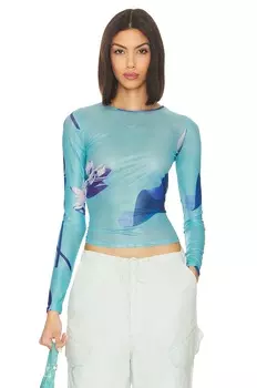Футболка Miaou Long Sleeve, цвет Blue Lotus
