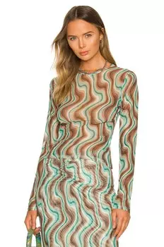 Футболка Miaou Long Sleeve, цвет Mint Chocolate Swerve