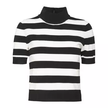 Футболка Michael Kors Eco Mock Strip Print, черный/белый