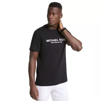Футболка Michael Kors Logo Cotton, черный