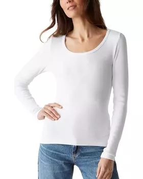 Футболка Michael Stars Emilia Scoop Neck Tee, белый