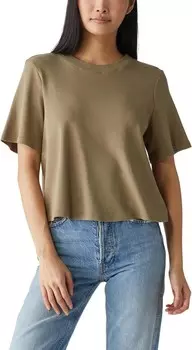 Футболка Michael Stars Kona Generous Crew Neck Tee, оливковый