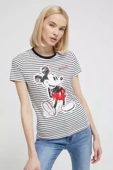 Футболка MICKEY PATCH из коллаборации с Disney Desigual, белый