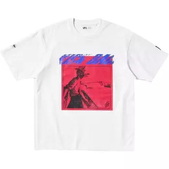 Футболка Mijin Genjin Collaboration унисекс белая Uniqlo, белый