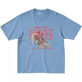 Футболка Mijin Genjin Collaboration унисекс синяя Uniqlo, синий