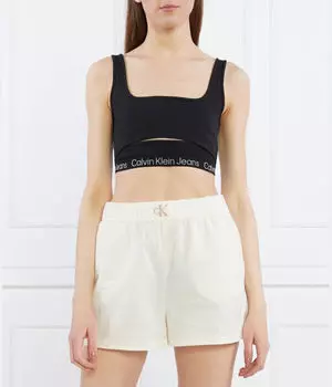 Футболка Милан Cropped fit Calvin Klein Jeans, черный