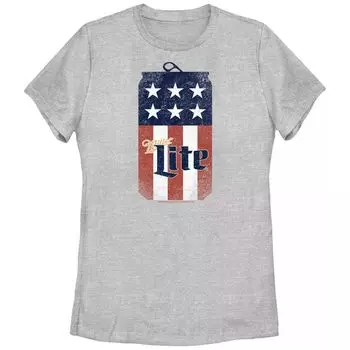Футболка Millers Coors Miller Lite для юниоров с рисунком в банке с флагом Licensed Character