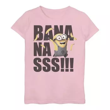 Футболка «Миньоны» для девочек 3–16 лет Dave Goes Bananas Licensed Character, розовый
