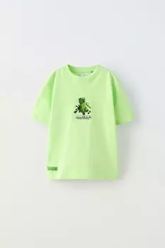 Футболка minecraft mojang ab. ZARA, зеленый