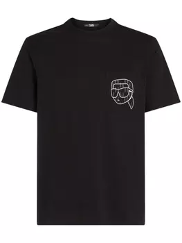 Футболка Mini Ikonik Karl 2.0 Karl Lagerfeld, черный