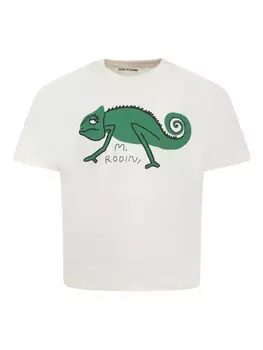Футболка Mini Rodini Lizard, белый