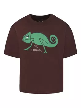 Футболка Mini Rodini Lizard, коричневый