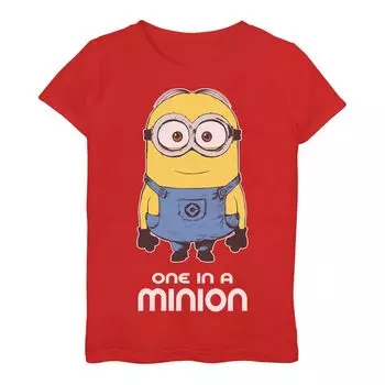 Футболка Minions Bob для девочек 3–16 лет «One In A Minion» Licensed Character