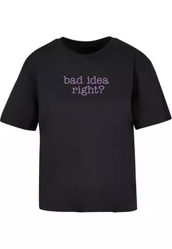 Футболка Miss Tee Shirt Bad Idea, черный