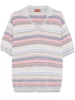 Футболка Missoni с зигзагообразным узором, нейтральный
