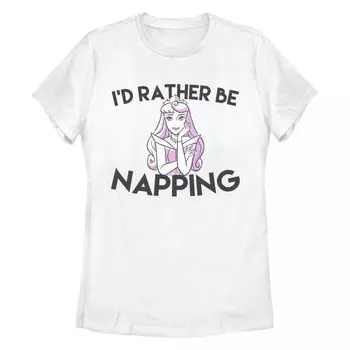 Футболка Missy Crew с изображением Спящей красавицы Диснея для юниоров "Я лучше посплю" Disney