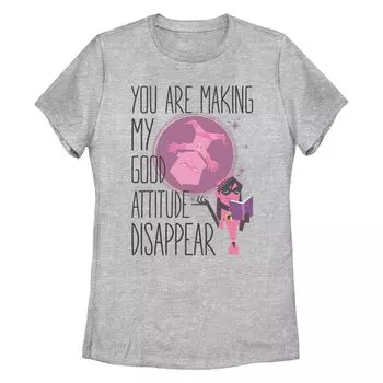 Футболка Missy Crew с надписью «Good Attitude Disappear» для детей Disney/Pixar «Суперсемейка» Licensed Character