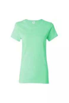 Футболка Missy Fit из плотного хлопка с короткими рукавами Gildan, зеленый